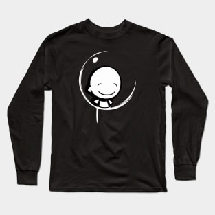 Moon smile Long Sleeve T-Shirt